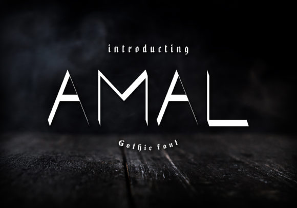Amal: A Unique, Geometrically Shaped Display Font