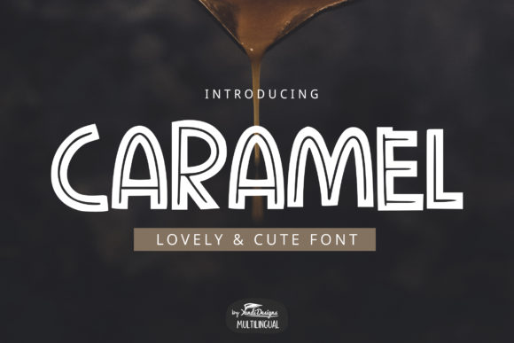 Caramel: A Cute and Quirky Display Font for Creative Projects