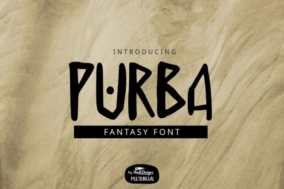 Discover the Beauty of Purba: A Unique and Geometrically Shaped Display Font