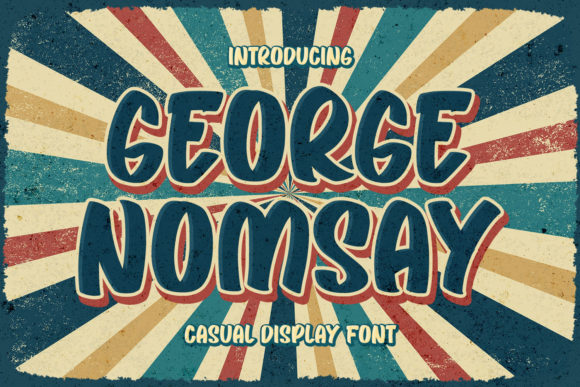 George Nomsay: A Vintage-Inspired Display Font for Modern Creativity
