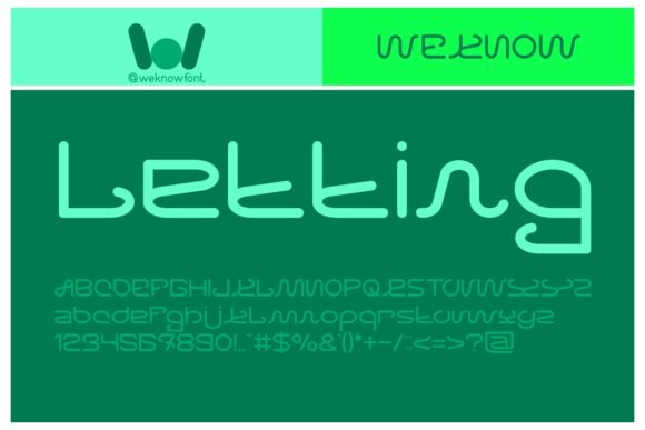 Letting: A Minimalist Font for Modern Design
