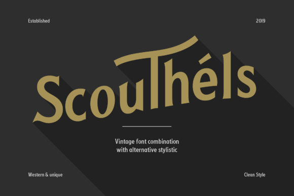 Scouthels: A Bold and Vintage Display Font for Creative Expression