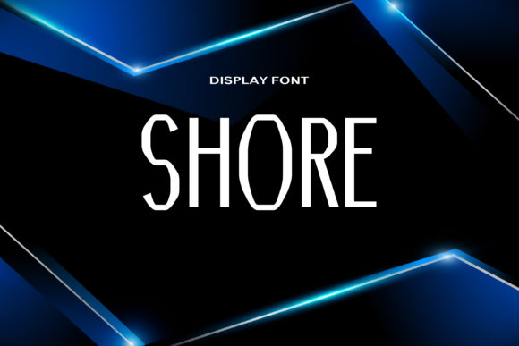 Shore: A Bold and Modern Display Font for Futuristic Design