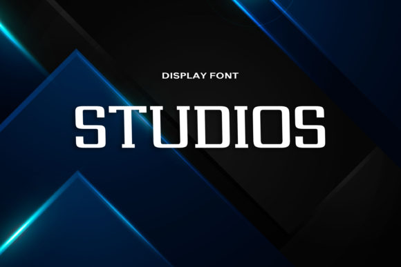 Studios: A Bold and Geometric Display Font for Modern Design