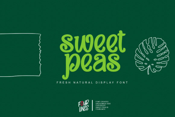 Sweet Peas Font: A Natural and Stylish Design Choice